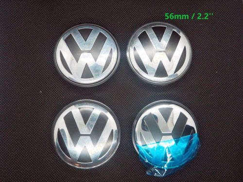 VW 56MM CENTRE CAPS / HUB CAP SET (4 PIECES)
