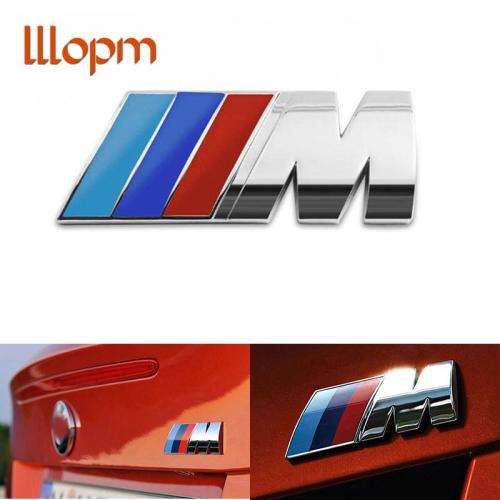 SILVER BMW M BADGE 73MM MOTORSPORT