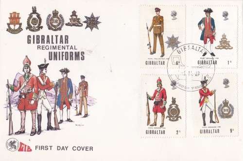 Gibraltar Regimental Uniforms FDC