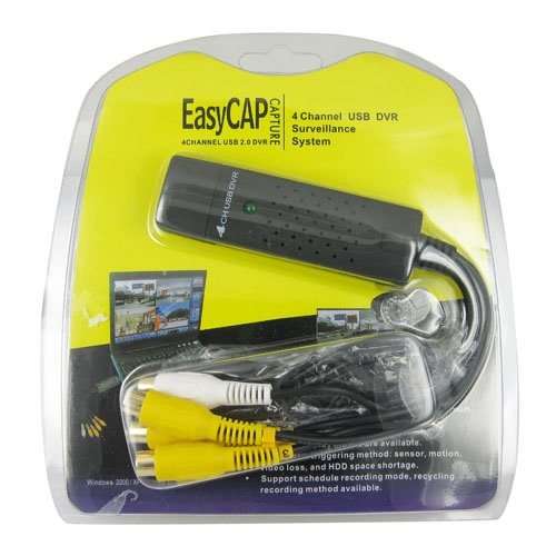 Easycap 4 channel CCTV Video Capture Device