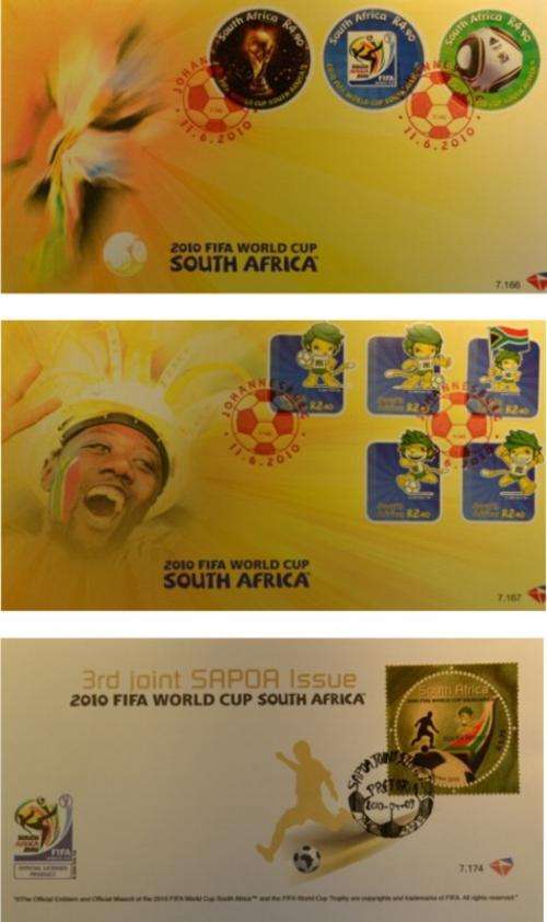 2010 Fifa world cup fdc's - 3 piece collectors set