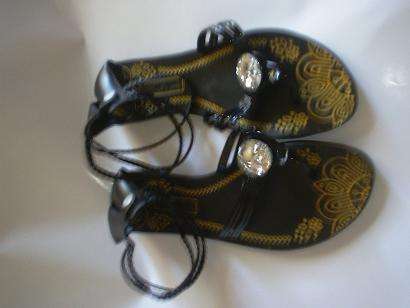 Nice Black rubber sandals SIZE 6
