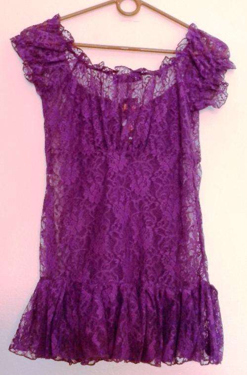 Red RoseFashion Collection Lace Top with Cami Top  - Size (M)