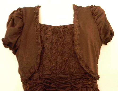 Xinda Fashion Collection Rose Design Dress with over Jacket-  (L)