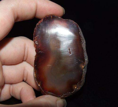 Carnelian both sides polished slice
