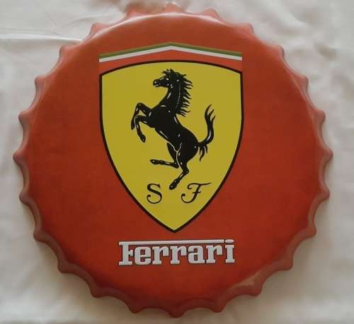 Ferrari Large Tin Bottle Cap
