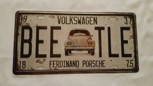 Volkswagen Beetle Tin Sign