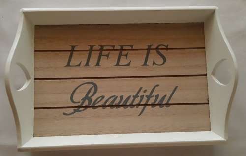 LIFE IS BEAUTIFUL MEDUIM TRAY