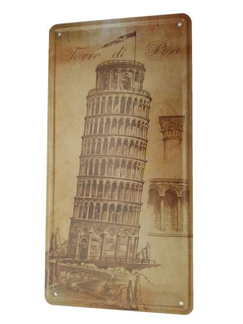 Torre di Pisa Tin Sign