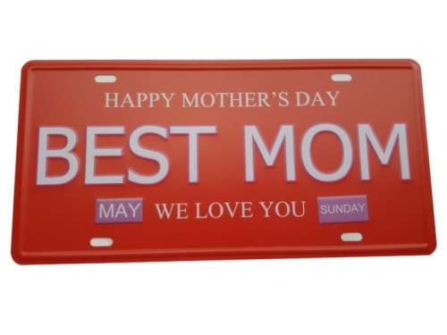 Best Mom Tin Sign