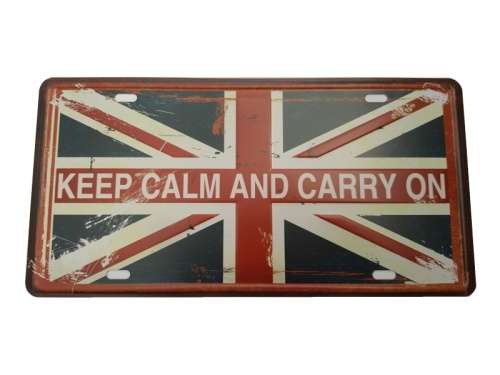 Keep calm and carry on Tin Sign