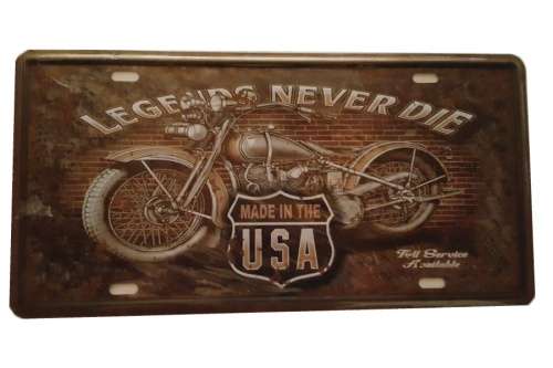 Legends never die Tin Sign
