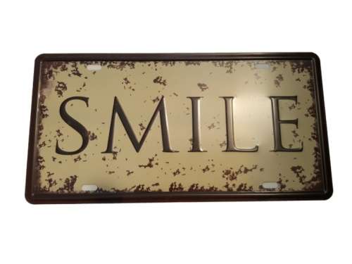 Smile Tin Sign