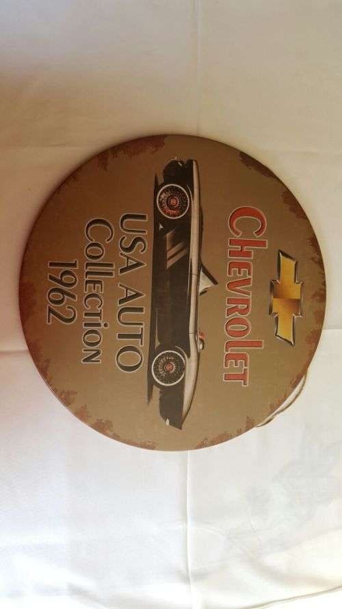 Chevrolet USA Tin Sign (Round)