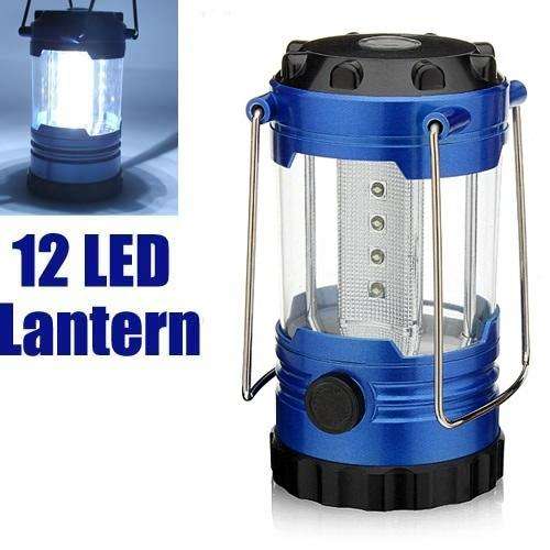 12 LED Bivouac Hiking Camping Light Lantern