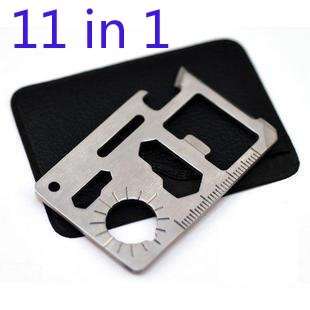 Stainless Steel Multifunction Credit Card tool