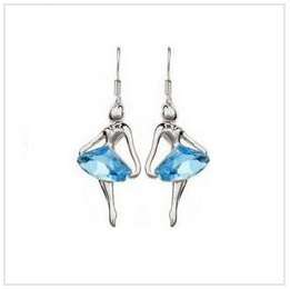 Crystal Dream Girl Angel Earrings