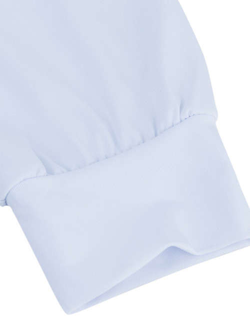 WHITE DEEP V ASYMMETRICAL LONG SLEEVE COTTON JUMPSUIT - S/M/L/XL/2XL