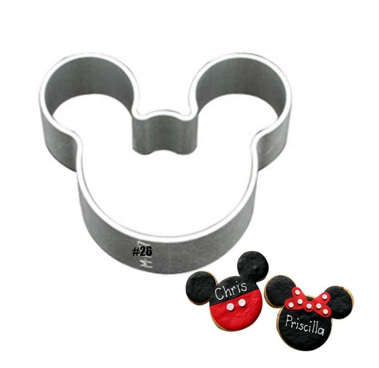 MICKEY MOUSE -  METAL - COOKIE -  FONDANT - JELLY - CLAY CUTTER