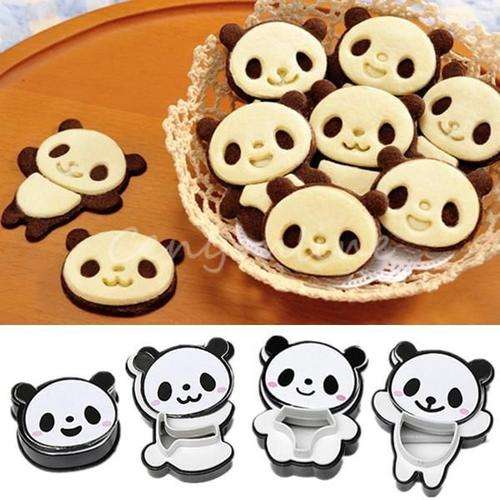 COOKIE CUTTER - PANDA - 4 PIECE SET