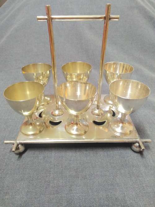 Silver Plated Egg Cup Set