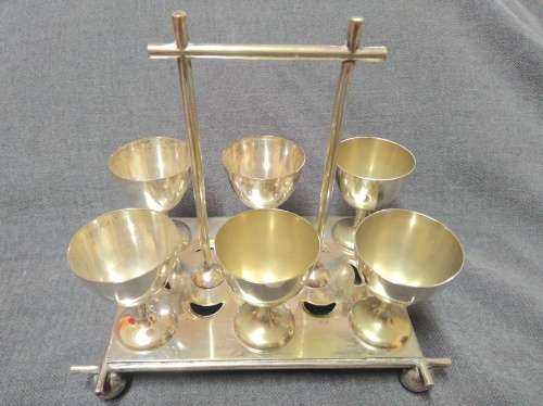 Silver Plated Egg Cup Set