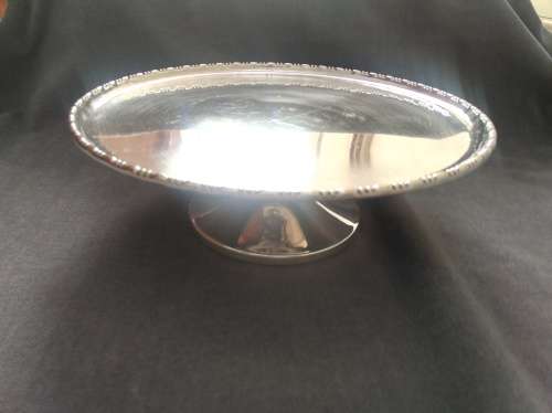 Beautiful Silver Plated Cake Stand 22cm