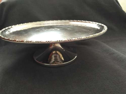 Beautiful Silver Plated Cake Stand 22cm