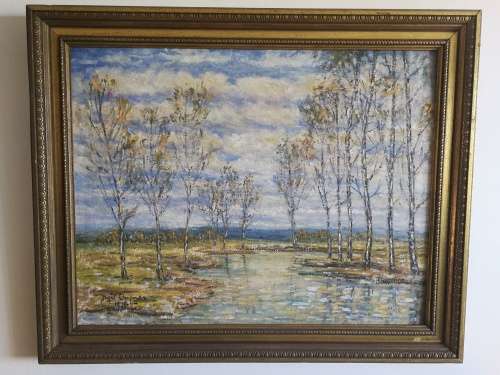 Oil painting on board by Nigel Chapman (1908 - 2001)