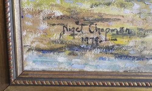 Oil painting on board by Nigel Chapman (1908 - 2001)