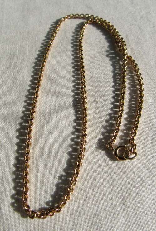 GENUINE 9 CARAT SOLID ROSE GOLD ANTIQUE STYLE NECK CHAIN 5.4 GRAMS
