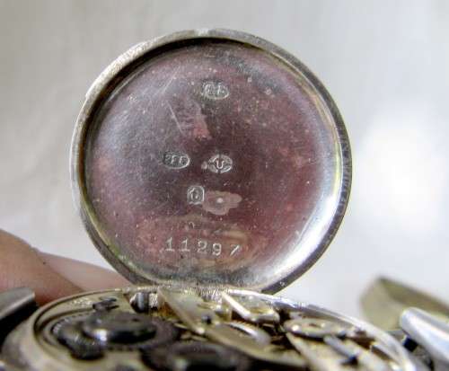 LOVELY ANTIQUE 1920s STERLING SILVER WRIST WATCH~WORKINGS INTACT~OVER WOUND VGC