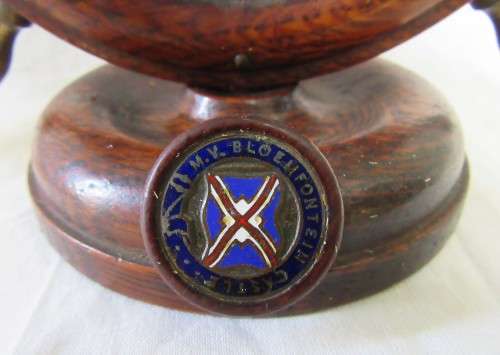 COLLECTIBLE MV BLOEMFONTEIN CASTLE SHIPS GONGS X 2 IN VGC WOW!!!!