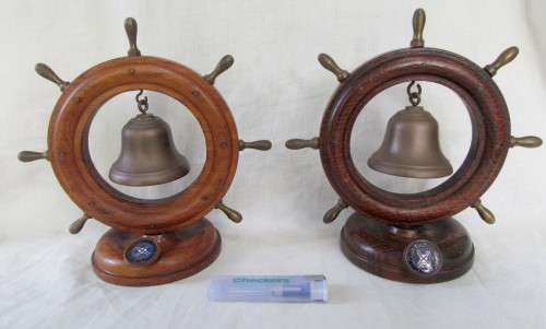 COLLECTIBLE MV BLOEMFONTEIN CASTLE SHIPS GONGS X 2 IN VGC WOW!!!!