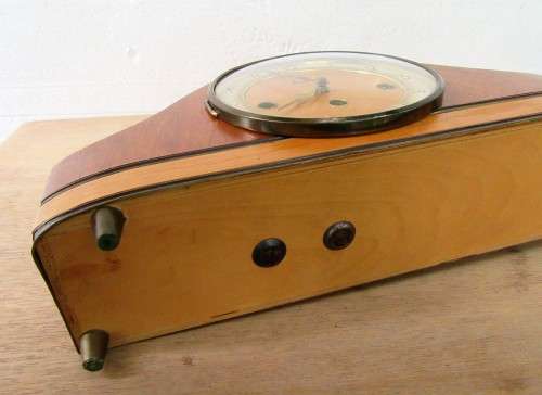 RARE DWARF GERMAN HERMLE MANTEL CLOCK IN GOOD WORKING CONDITION