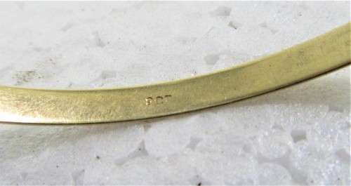 EXCELLENT INVESTMENT~GENUINE SOLID 9 CT GOLD BANGLE 8.1 GRAMS (1)