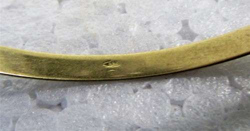EXCELLENT INVESTMENT~GENUINE SOLID 9 CT GOLD BANGLE 6.4 GRAMS (2)