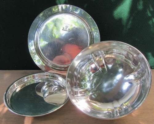 INCREDIBLE ANTIQUE SP MUFFIN DISH WITH TRAY & COVER BY ELKINGTON & CO