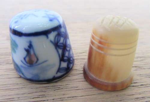 WOW COLLECTION 9 NOVELTY COLLECTOR THIMBLES, CLOISONNE SILVER BONE GLASS ETC WOW!!!