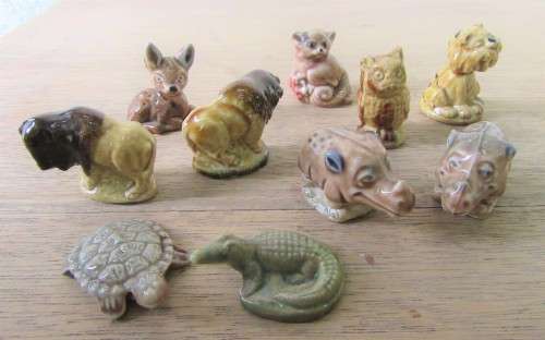 COLLECTION OF 10 WADE WHIMSY TYPE FIGURES, ALL MARKED WADE, ALL VGC