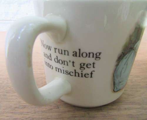 VINTAGE ROYAL DOULTON BUNNYKINS CEREAL BOWL AND A WEDGWOOD PETER RABBIT MUG BOTH VGC