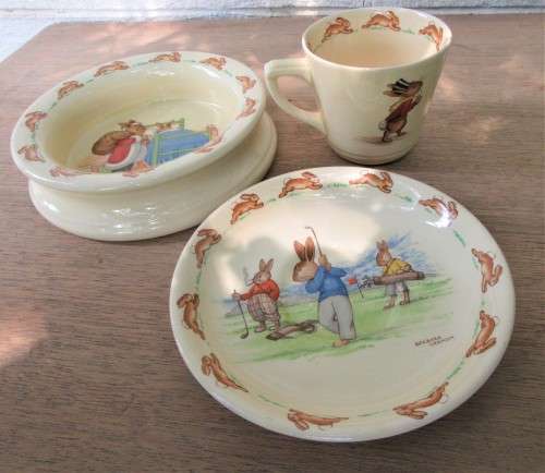 SOME RARE ROYAL DOULTON BUNNYKINS BY BARBARA VERNON NO DAMAGES