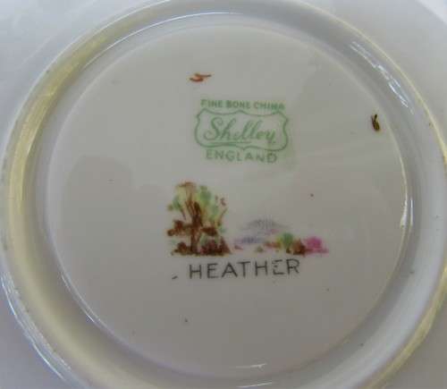 STUNNING VINTAGE PART SHELLEY HEATHER COFFEE SET INCL POT, ALL VGC BARGAIN!!!