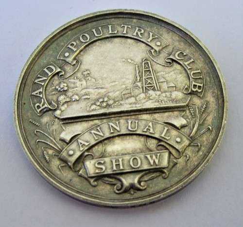 ULTRA RARE ONE OF A KIND SOLID SILVER HM RAND POULTRY CLUB BADGE C1908 WOW WOW!!!!