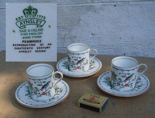 BEAUTIFUL AYNSLEY 9 PCE SET~PEMBROKE PATTERN