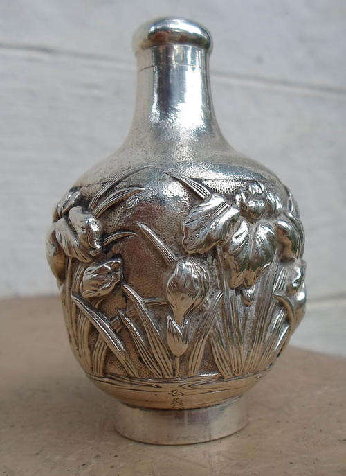 INCREDIBLE~RARE JAPANESE MEIJI PERIOD SIGNED JUNGIN SILVER~WOW!!!!