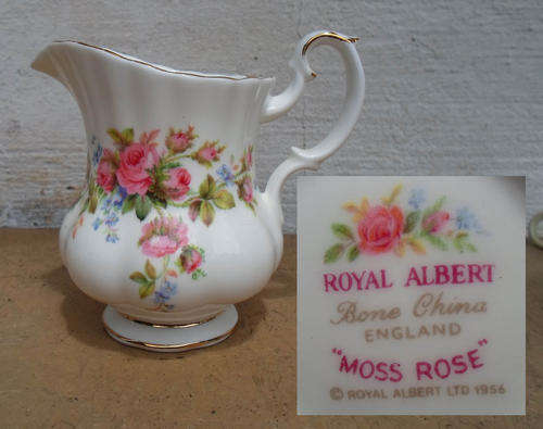LOVELY ROYAL ALBERT CREAM JUG~MOSS ROSE~PERFECT CONDITION.