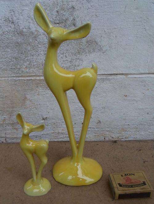 RARE YELLOW LUCIA DEER MODEL WITH MATCHING MINNIE ME DEER