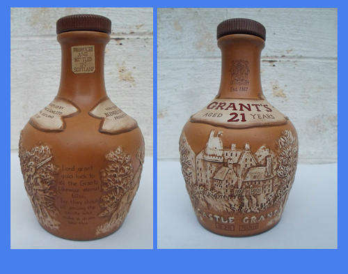 1981 ROYAL DOULTON RAISED PATTERN DESIGN CASTLE GRANT WHISKY DECANTER~NICE!!!!