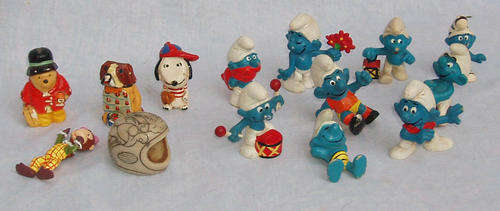 CRAZY R1 SALE~SMURF COLLECTION~PLUS SNOOPY AND PADDINGTON BEAR~PLUS PLUS